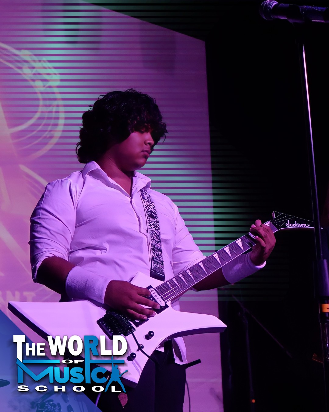 The Wicked guitarist live on stage